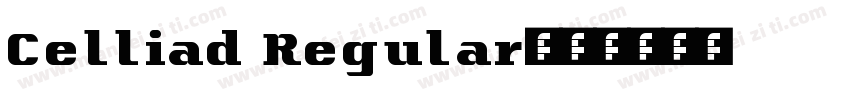 Celliad Regular字体转换